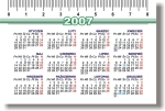 kalendarzyk z linijką